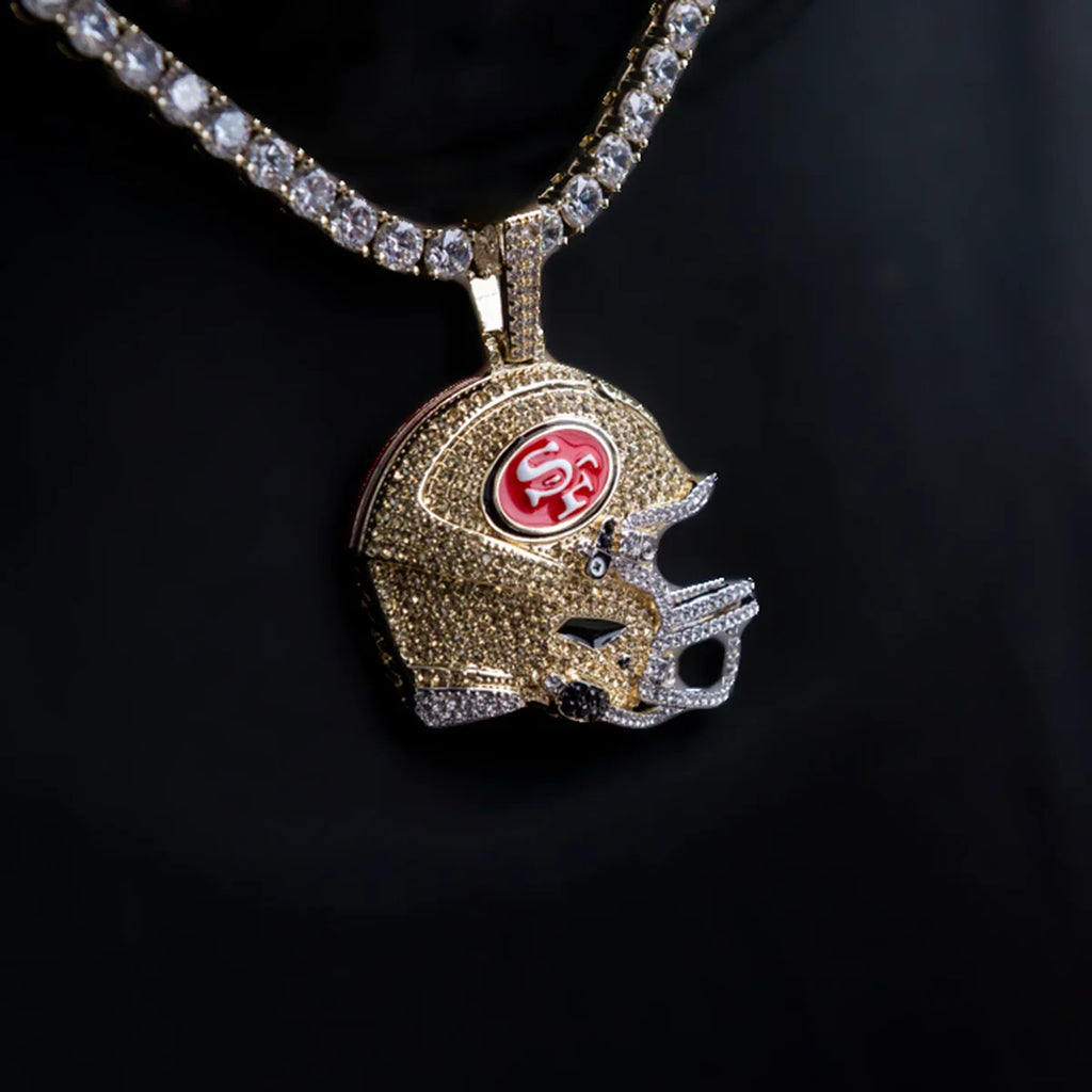 2025 San Francisco 49ers Team Helmet Pendant  - Gold