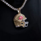 2025 San Francisco 49ers Team Helmet Pendant  - Gold