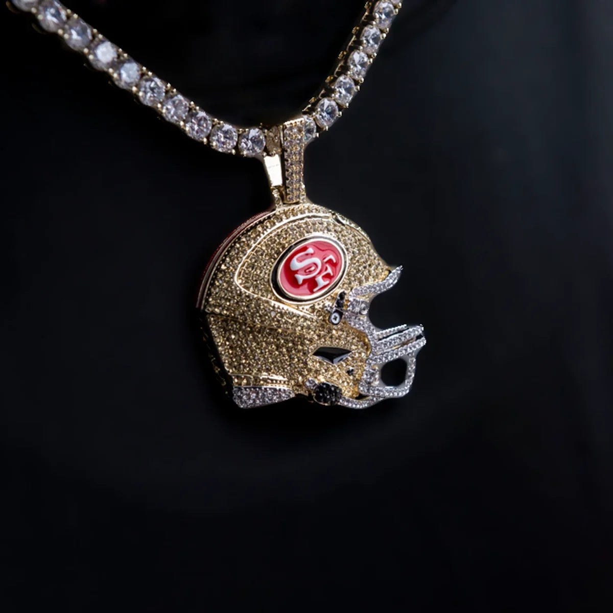 2025 San Francisco 49ers Team Helmet Pendant  - Gold