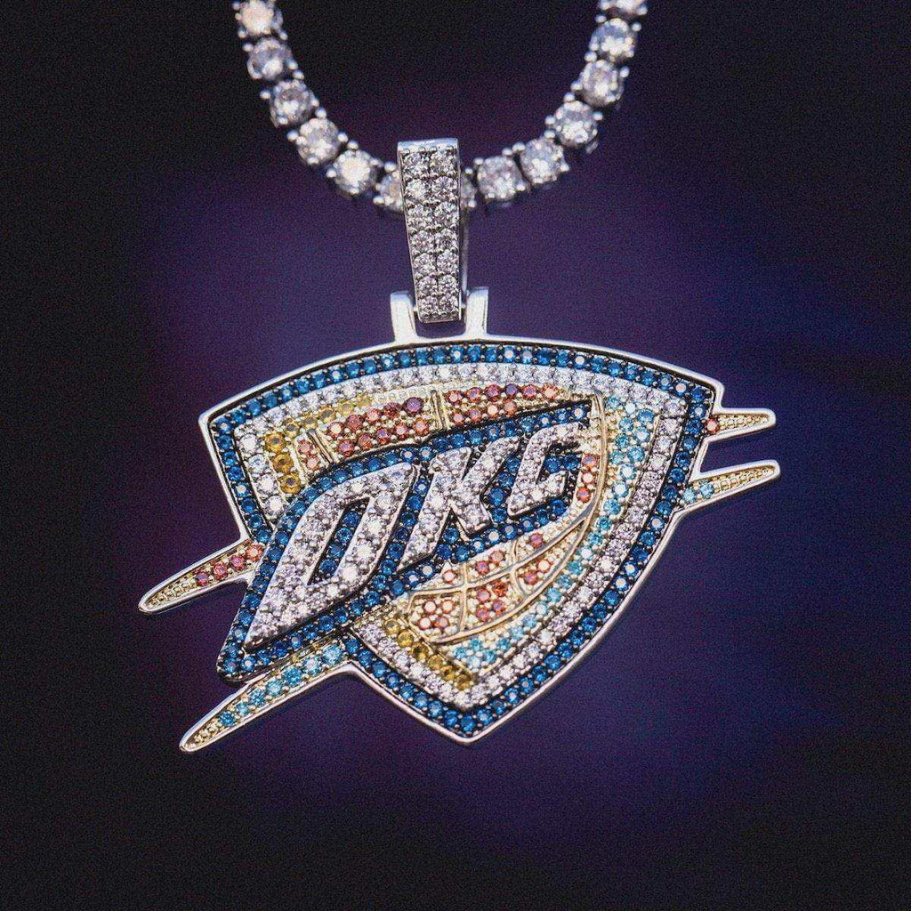 Oklahoma City Thunder OKC Official NBA Logo Pendant