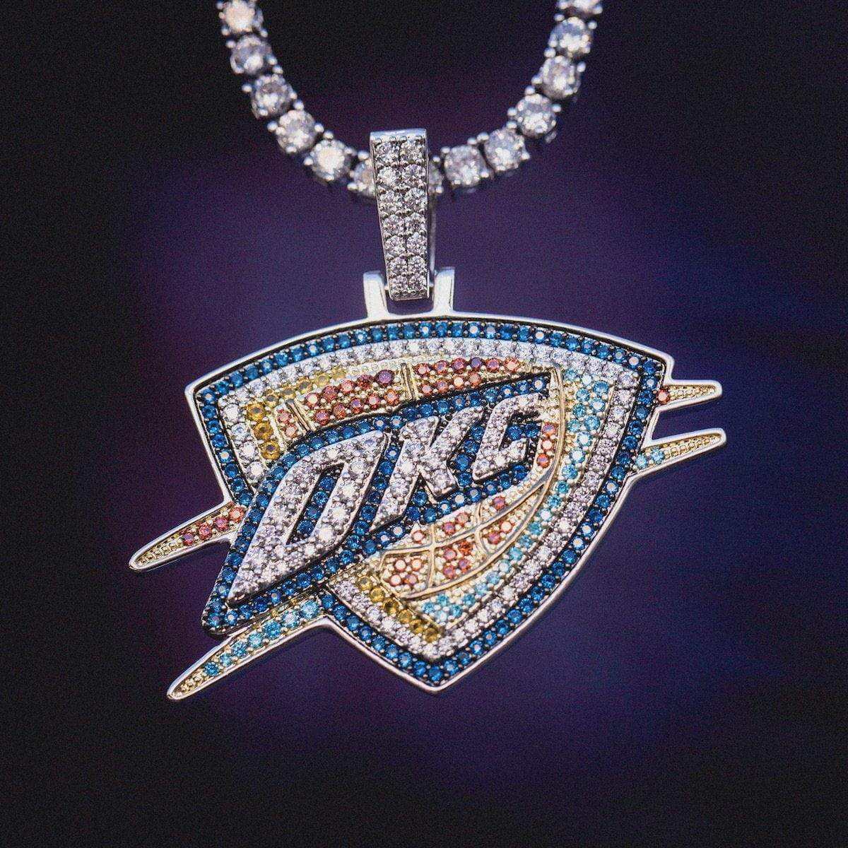 Oklahoma City Thunder OKC Official NBA Logo Pendant
