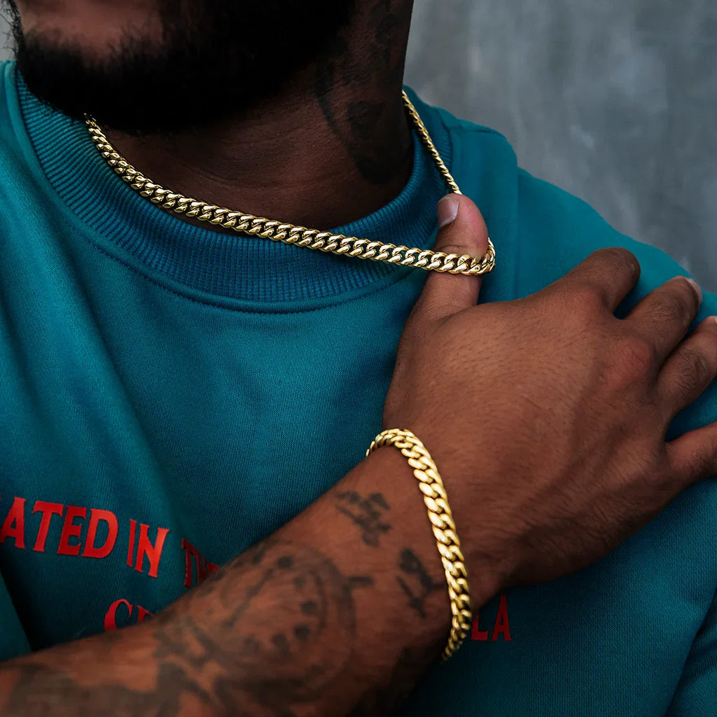 Miami Cuban Link Chain in Yellow Gold - 8mm