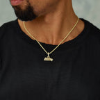 Seattle Seahawks Official NFL Micro Logo Pendant in Yellow Gold