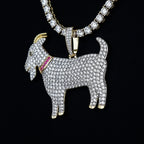Large GOAT Pendant in Yellow Gold