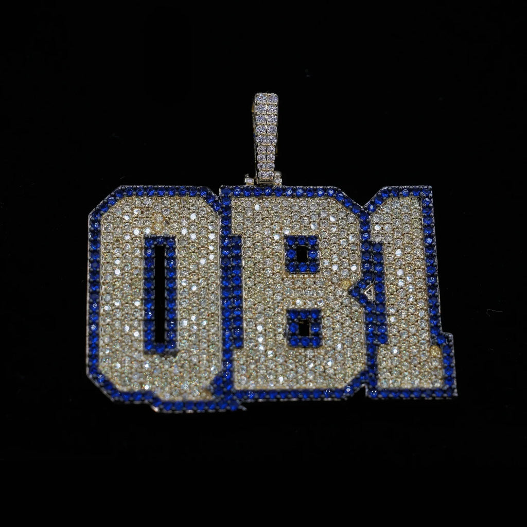GLD X Bryce Underwood QB1 Pendant in Yellow Gold