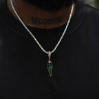 Poison Ivy Body Official DC Comics Pendant in Gold / Black Rhodium