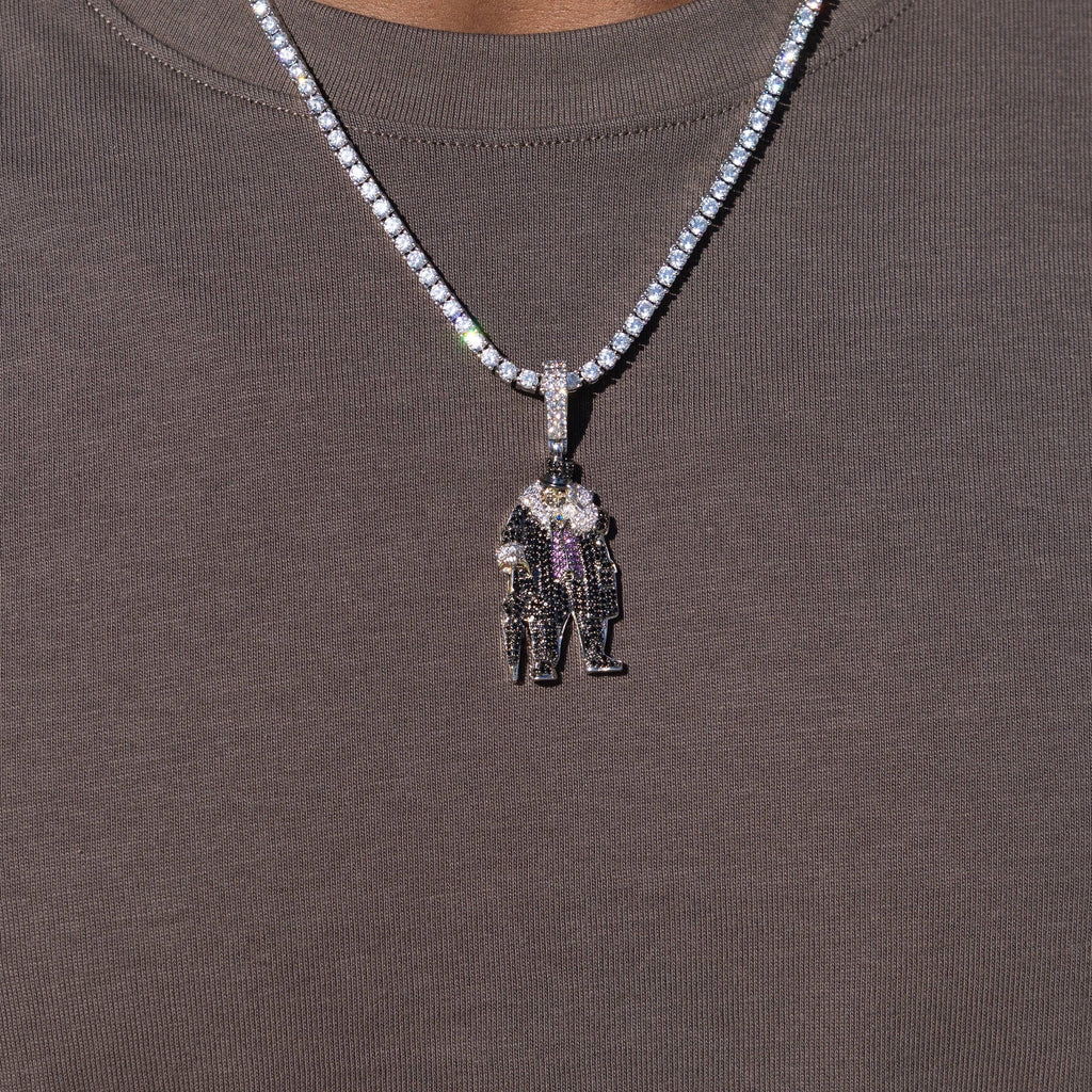 Penguin Body Official DC Comics Pendant in White Gold