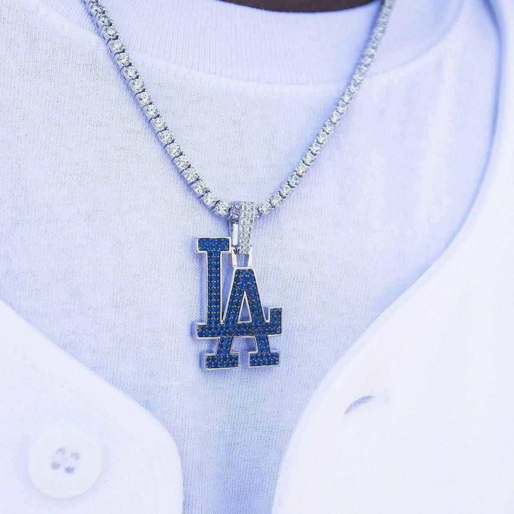 Los Angeles Dodgers 150th Anniversary Official MLB Logo Pendant