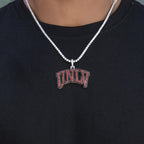 University of Nevada Las Vegas Official NCAA Logo Pendant in White Gold