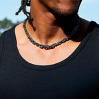 GLD X Bloody Osiris Iced Black Voronoi Link Chain in Black
