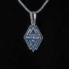 Vancouver Whitecaps FC Official MLS Logo Pendant in White Gold