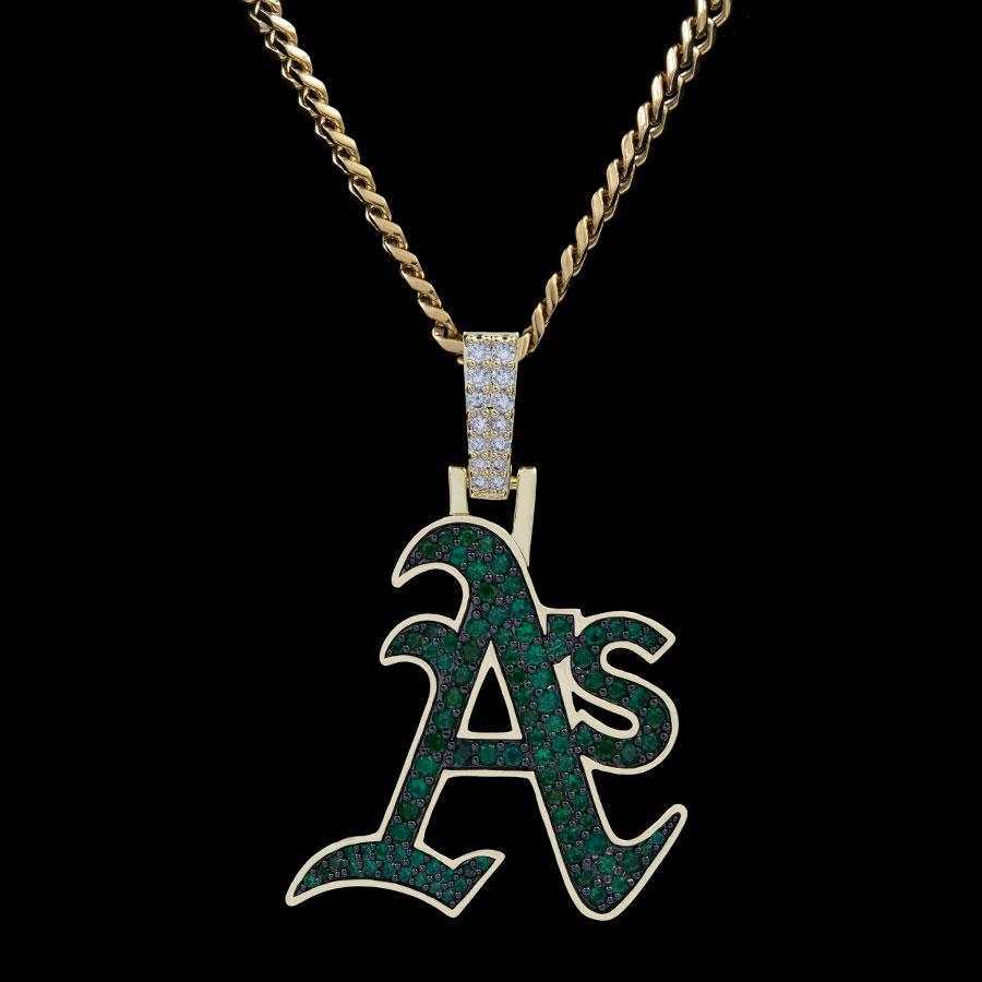Oakland Athletics Official MLB Logo Pendant