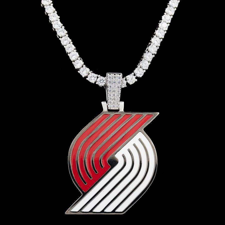 Portland Trail Blazers Official NBA Logo Pendant