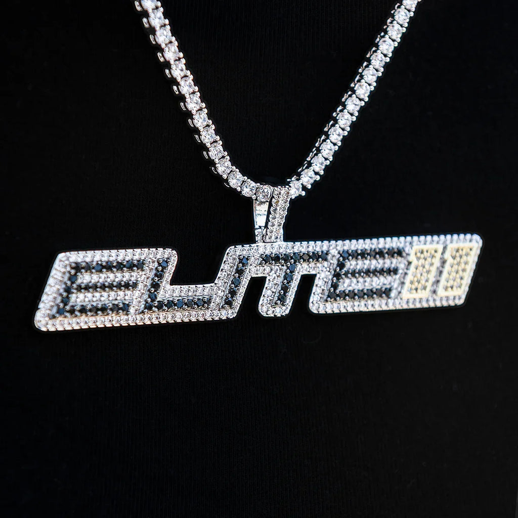 Elite 11 Wordmark Pendant in White Gold