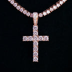 Diamond Cross in Rose Gold