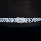 Diamond Spine Chain in White Gold