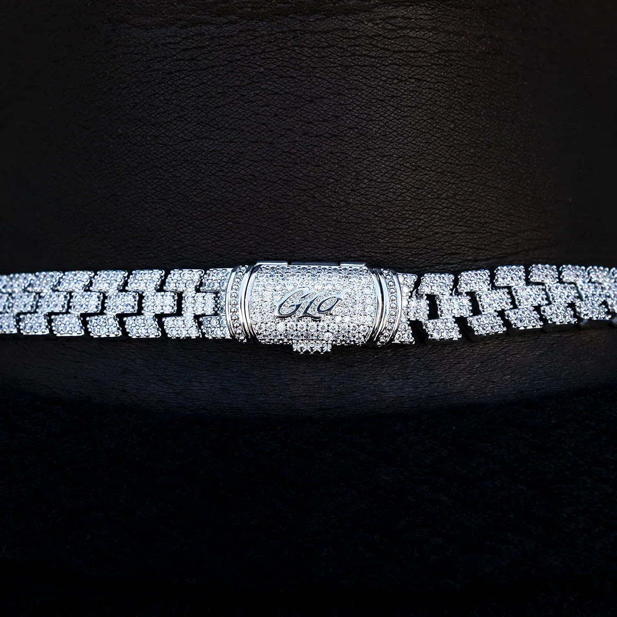 Diamond Spine Chain in White Gold