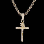 Crucifix Cross Pendant in Yellow Gold