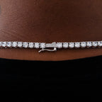 Diamond Tennis Chain in White Gold- 5mm