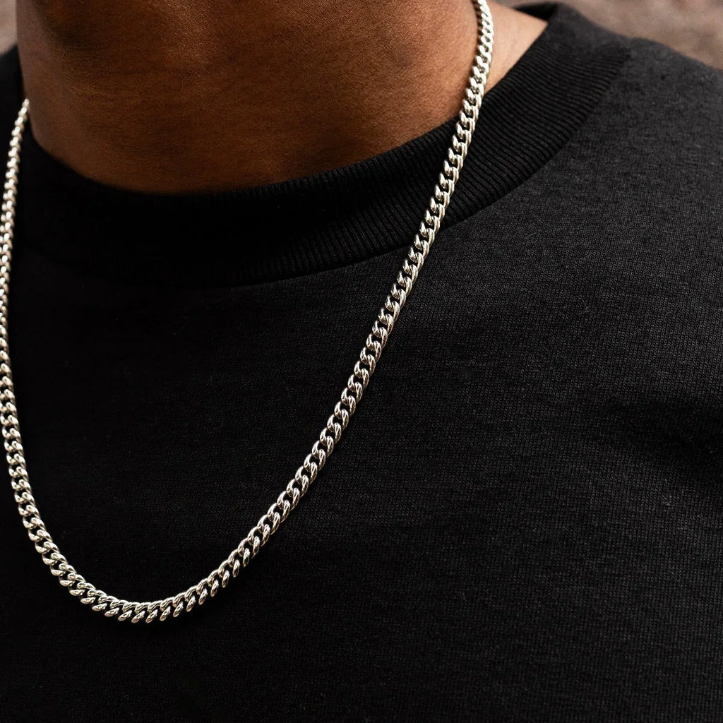 Miami Cuban Chain in White Gold - 5mm