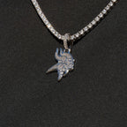 Minnesota Vikings Official NFL Micro Logo Pendant in White Gold