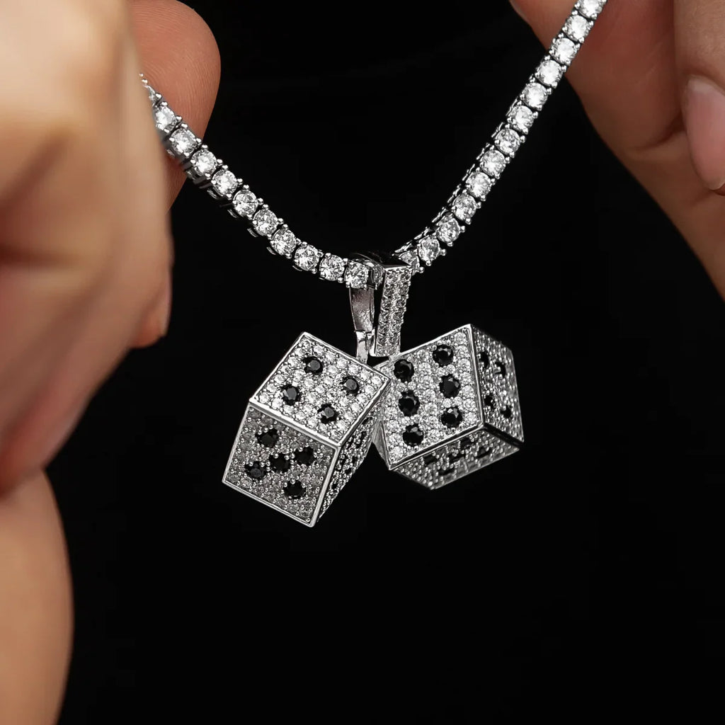 Iced Dice Pendant