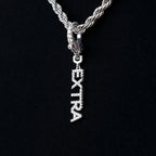 "Extra" Clip On Pendant in White Gold