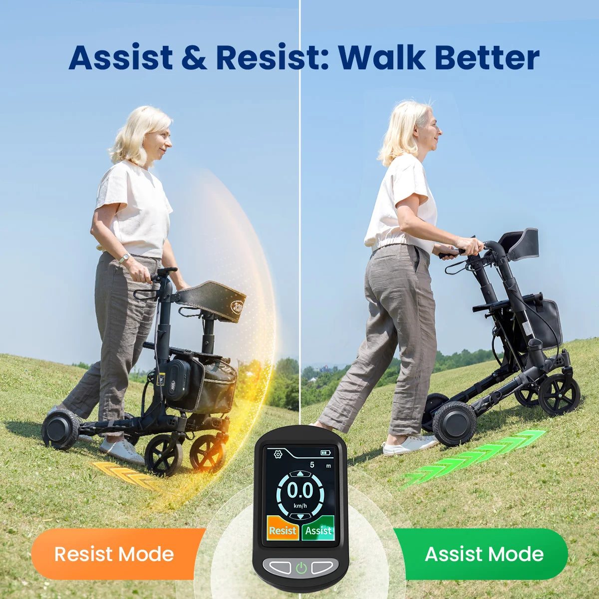 Z73 Electric Outdoor Foldable Rolling Walker