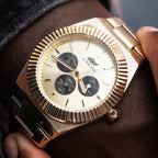 42MM Black Chrono Dial Fluted Bezel Alpha Era®