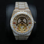 42MM Fully Iced Ruby Accent Alpha Era® in Gold