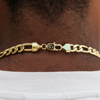 Figaro Chain in Yellow Gold- 9mm