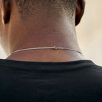 Micro Cuban Chain in White Gold - 2mm