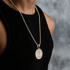 New England Patriots Official NFL Coin Pendant in Yellow Gold