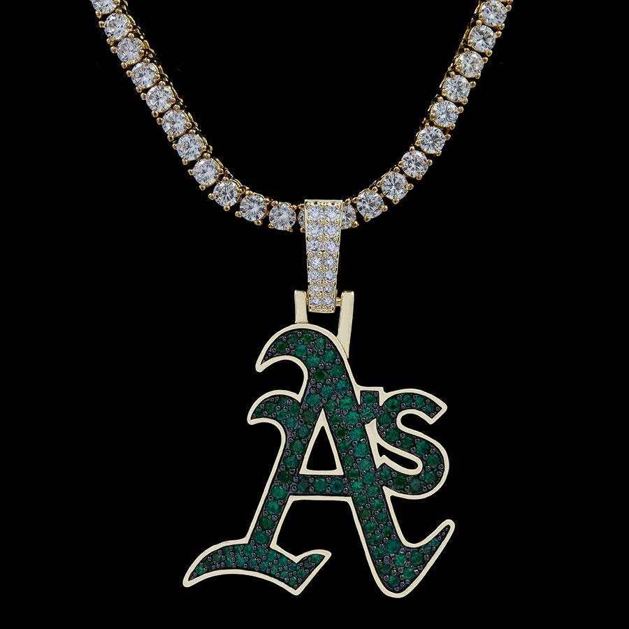 Oakland Athletics Official MLB Logo Pendant