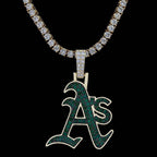 Oakland Athletics Official MLB Logo Pendant
