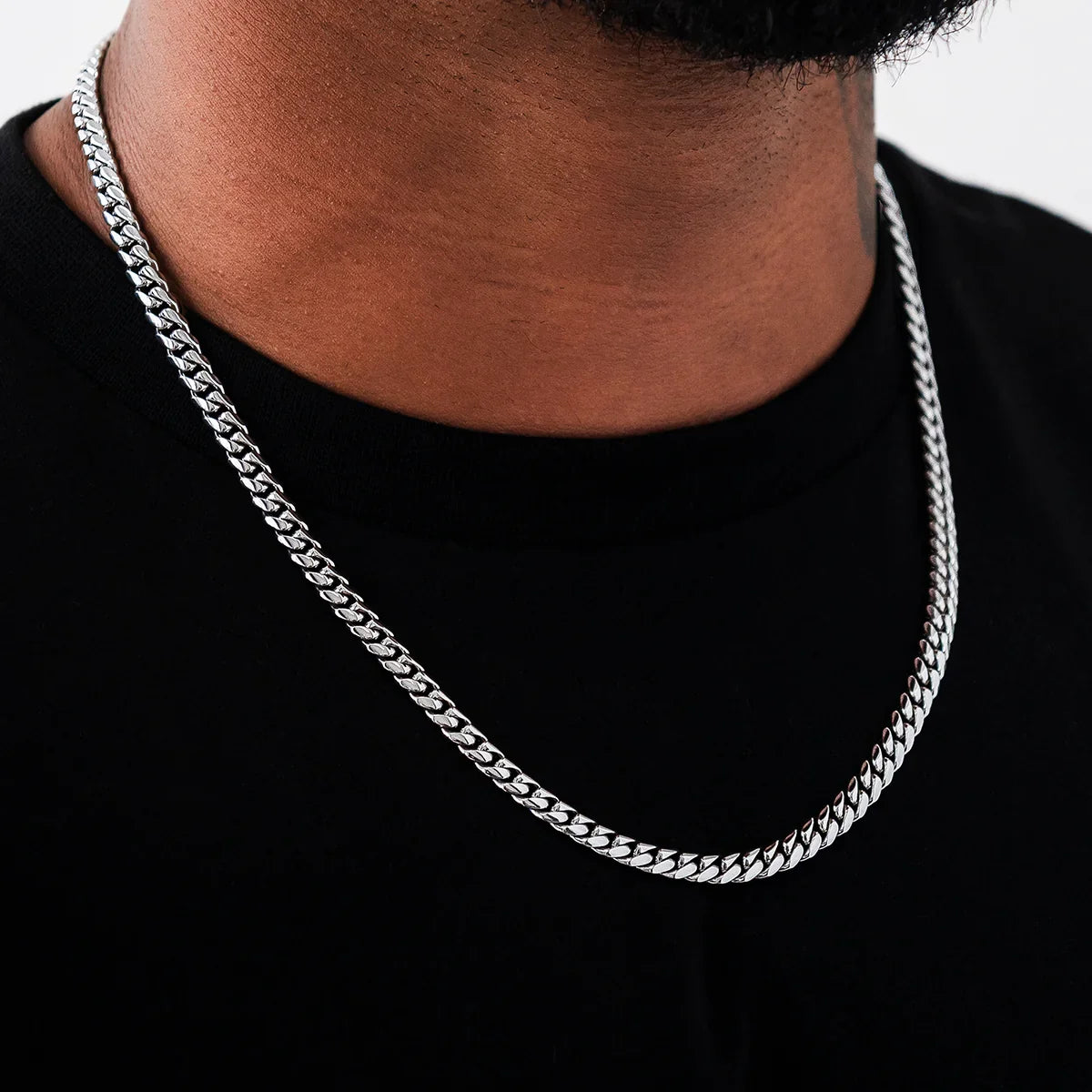 GLD Signature Cuban in White Gold - 6mm