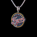Indiana Fever Official WNBA Logo Pendant in White Gold
