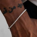 3 Prong Tennis Bracelet in White Gold -2mm
