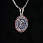New York City FC Official MLS Logo Pendant in White Gold