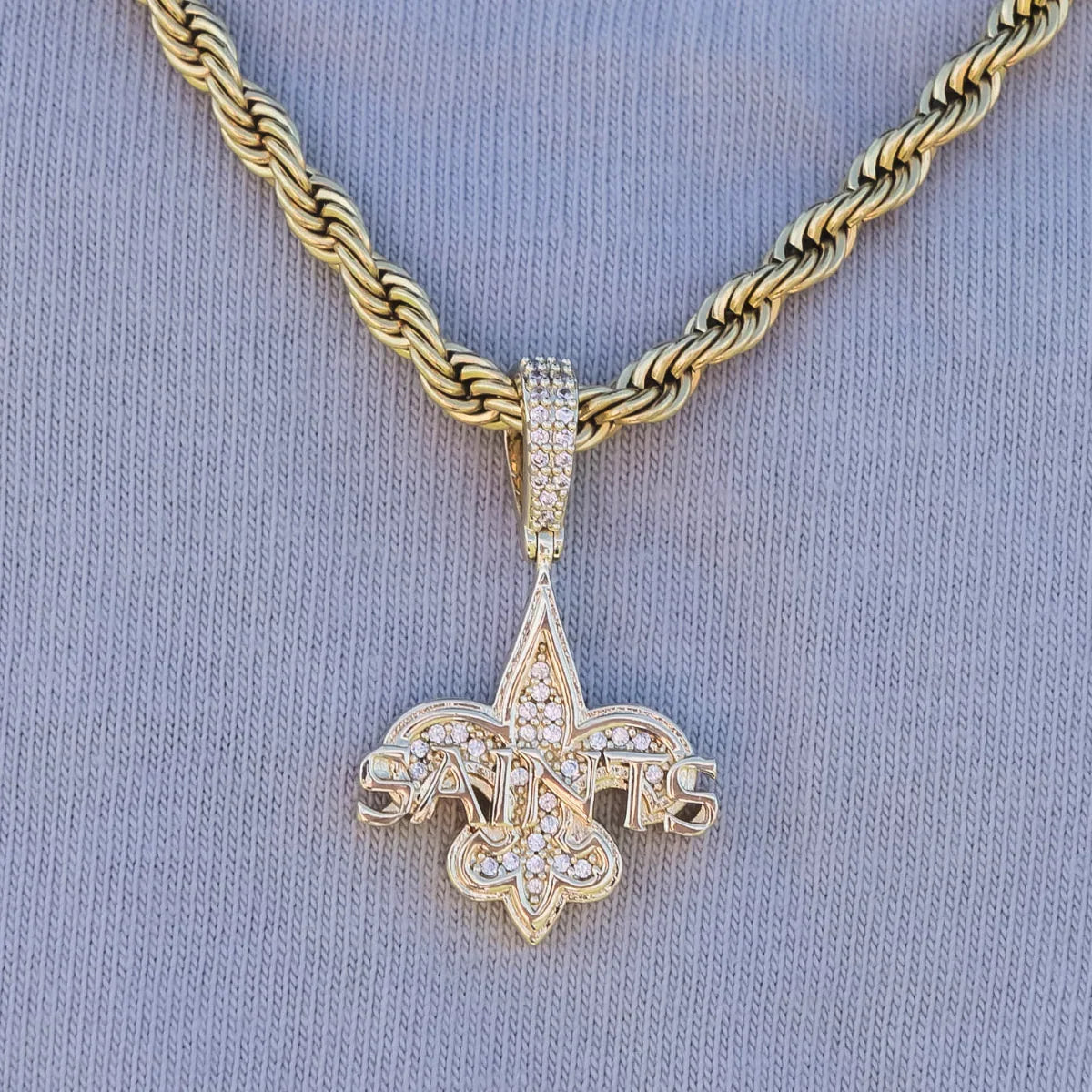New Orleans Saints Official NFL Micro Logo Pendant