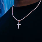 Diamond Cross in Rose Gold