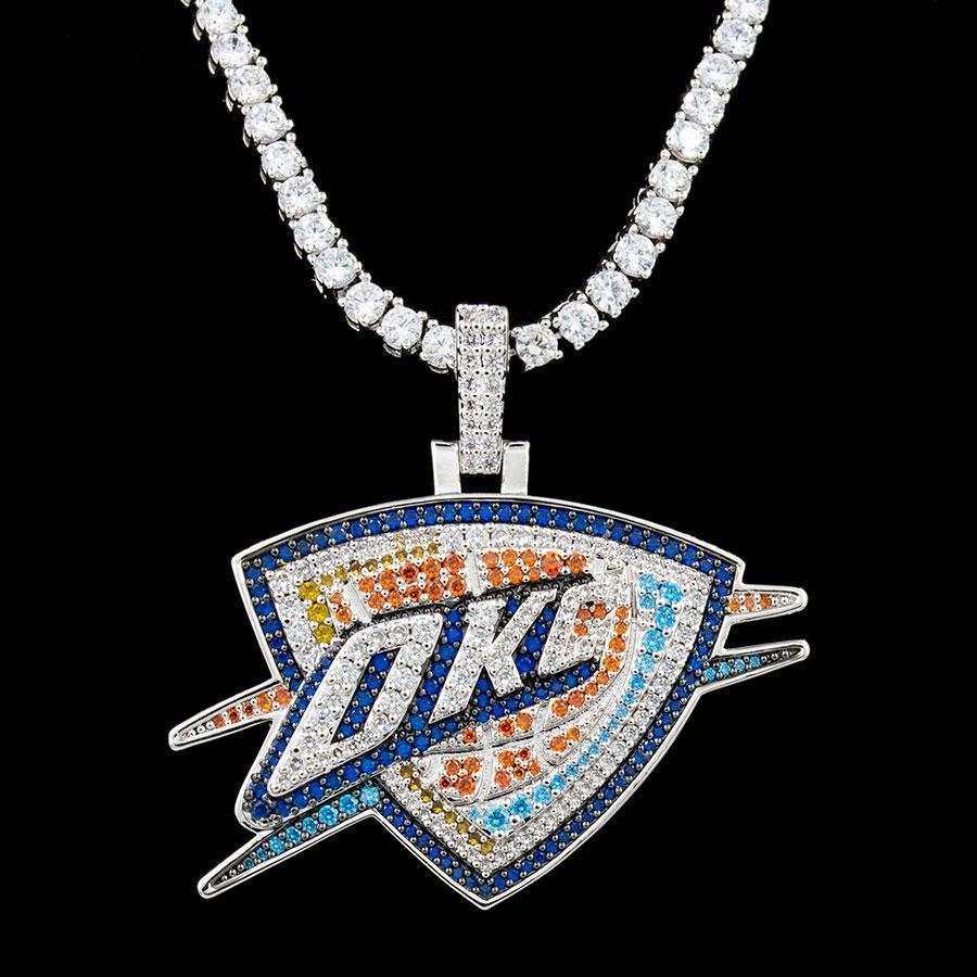 Oklahoma City Thunder OKC Official NBA Logo Pendant