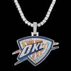 Oklahoma City Thunder OKC Official NBA Logo Pendant