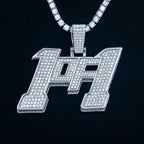 Large 1of1 Pendant - White Gold