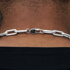 Paper Clip Chain in White Gold- 8mm