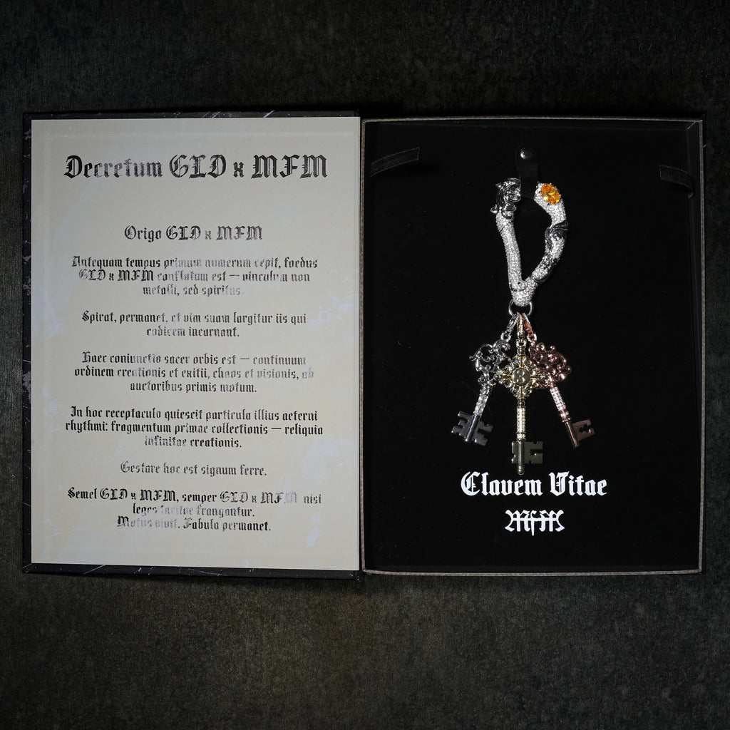 GLD X Bloody Osiris Iced Carabiner + Key Clip On Bundle