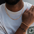Franco Chain + Bracelet Bundle in Rose Gold- 3mm