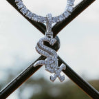 Chicago White Sox Official MLB Micro Logo Pendant in White Gold