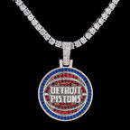 Detroit Pistons Official NBA Logo Pendant