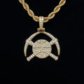 Denver Nuggets Official NBA Micro Logo Pendant in Yellow Gold